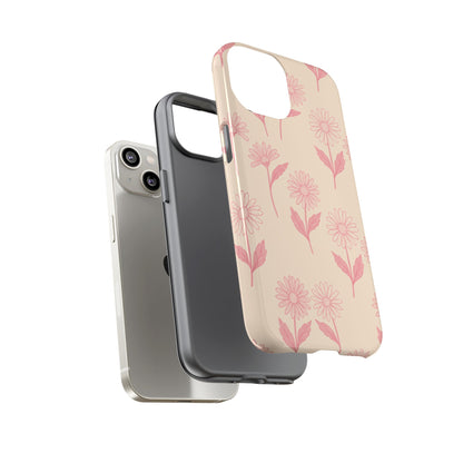Pretty Pink Daisy Pattern Phone Case