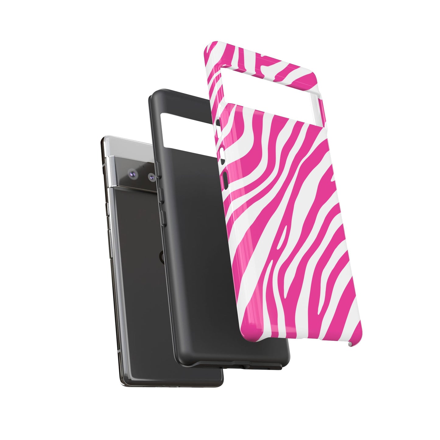 Modern Hot Pink Zebra Print Phone Case