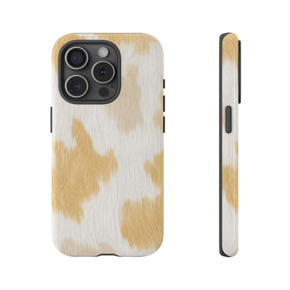 Golden Honey Cow Print Phone Case