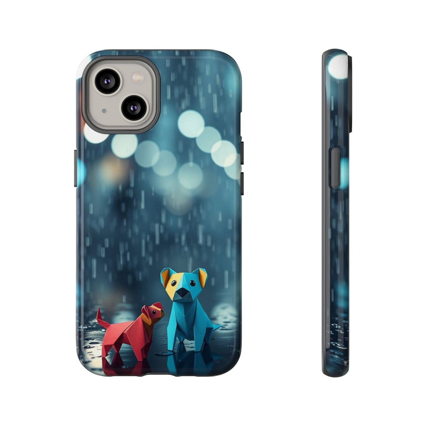 iPhone 14 / Glossy Phone Case - Origami ’Wee Pals’ Design Phone Case