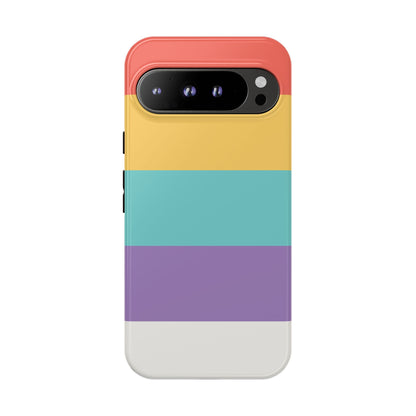 Pastel Rainbow Stripe Pattern Phone Case - Phone Case - Google Pixel 9 Pro XL / Glossy