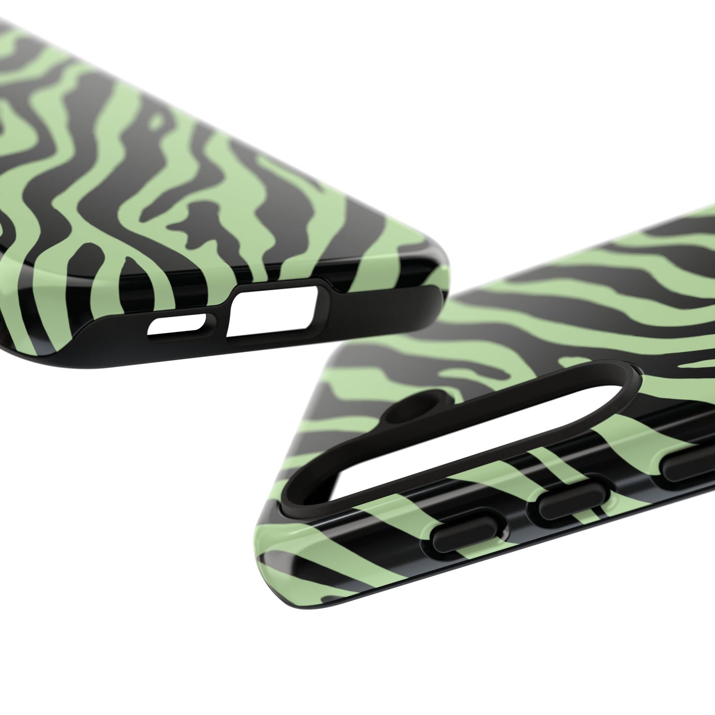 Stylish Mint Zebra Print Phone Case