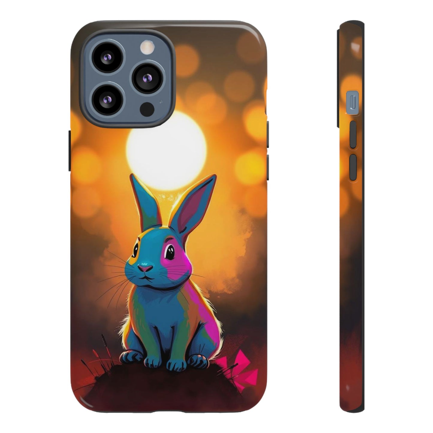 iPhone 13 Pro Max / Glossy Phone Case - Pop Art Rabbit Design Phone Case