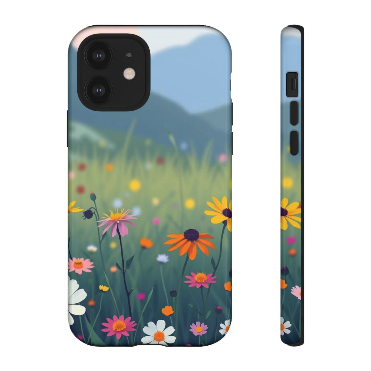 Vibrant Meadow Design Phone Case - Multicolor Phone Case - iPhone 12 / Glossy