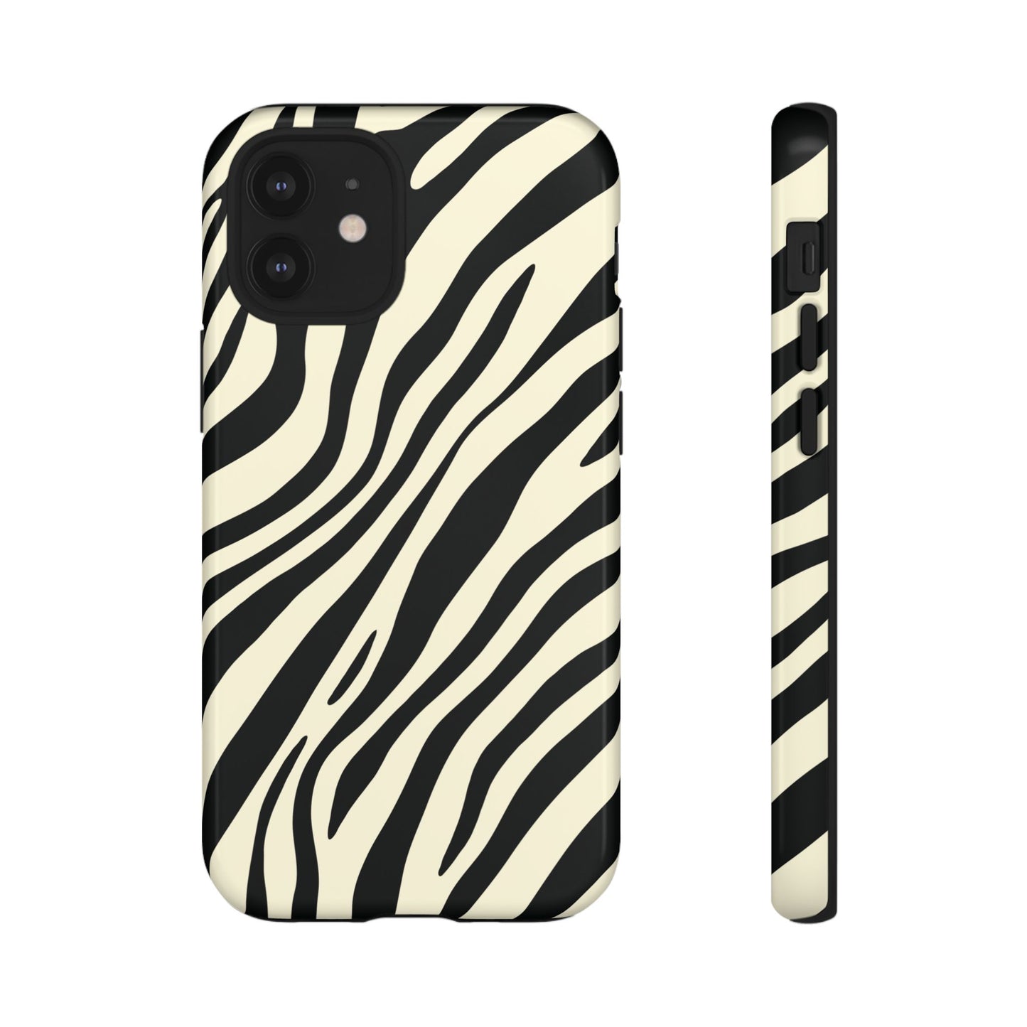 Modern Neutral Zebra Print Phone Case