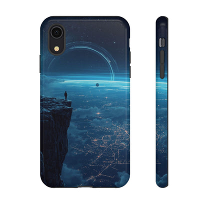 iPhone XR / Glossy Phone Case - Orbital Ring Horizon Sci-fi Phone Case