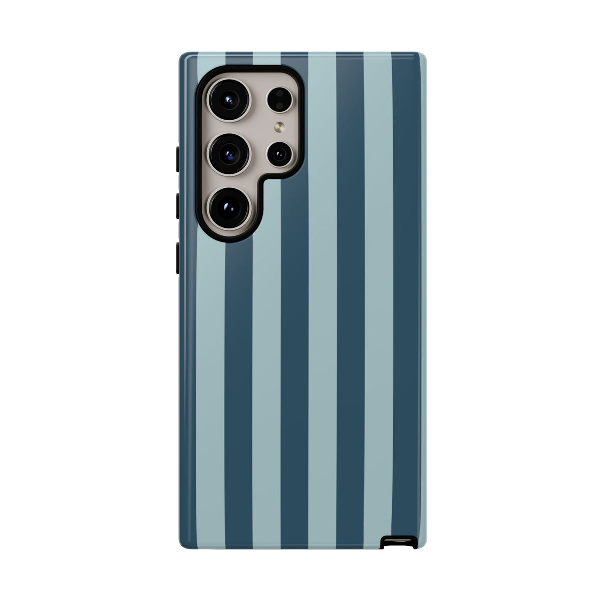 Blue Stripe Pattern Phone Case - Blue Phone Case - Samsung Galaxy S24 Ultra / Glossy