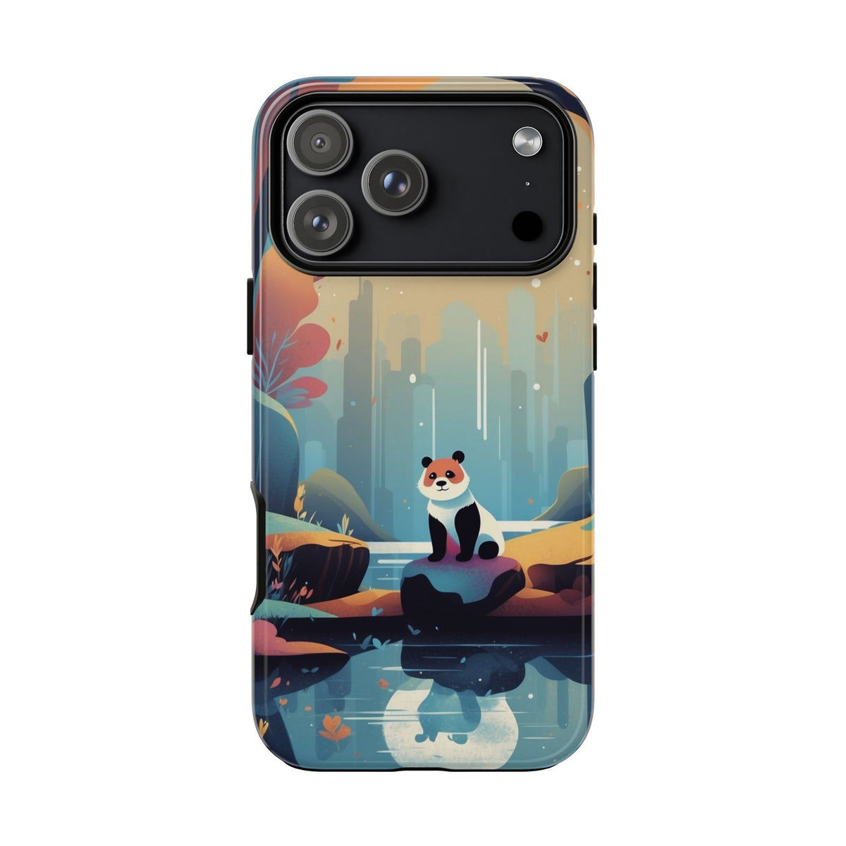 Stylised Panda Design Phone Case - Multicolor Phone Case - iPhone 17 Pro Max / Glossy