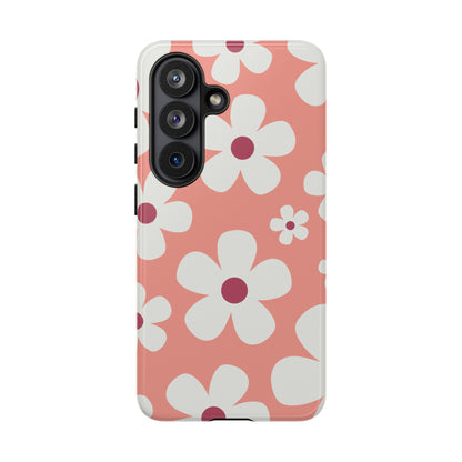 Cute Pink Daisy Pattern #2 Phone Case - Pink Phone Case - Samsung Galaxy S26 / Glossy