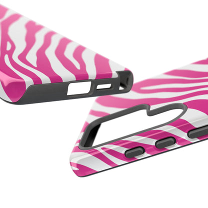 Modern Hot Pink Zebra Print Phone Case