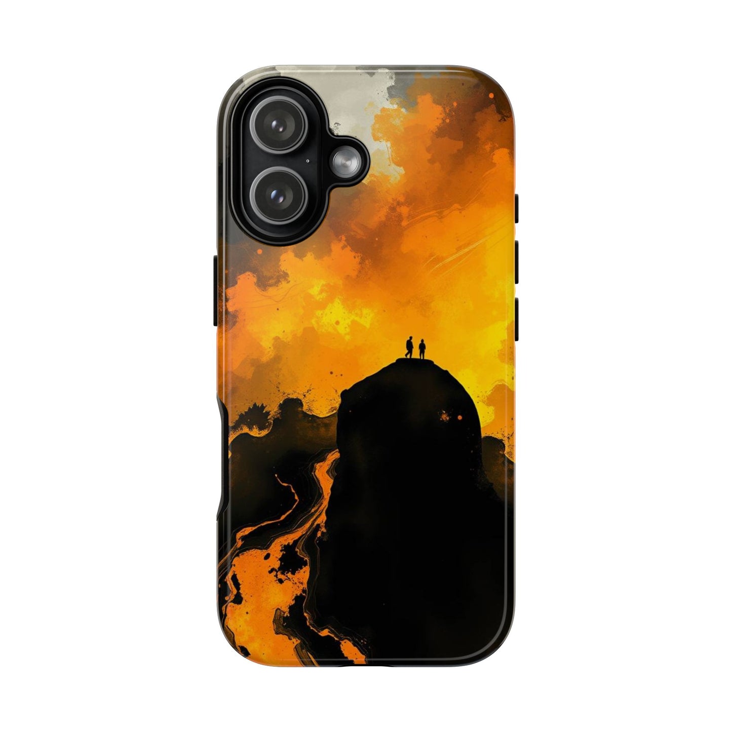 iPhone 17 / Glossy Phone Case - Gothic Watercolour Scene Phone Case