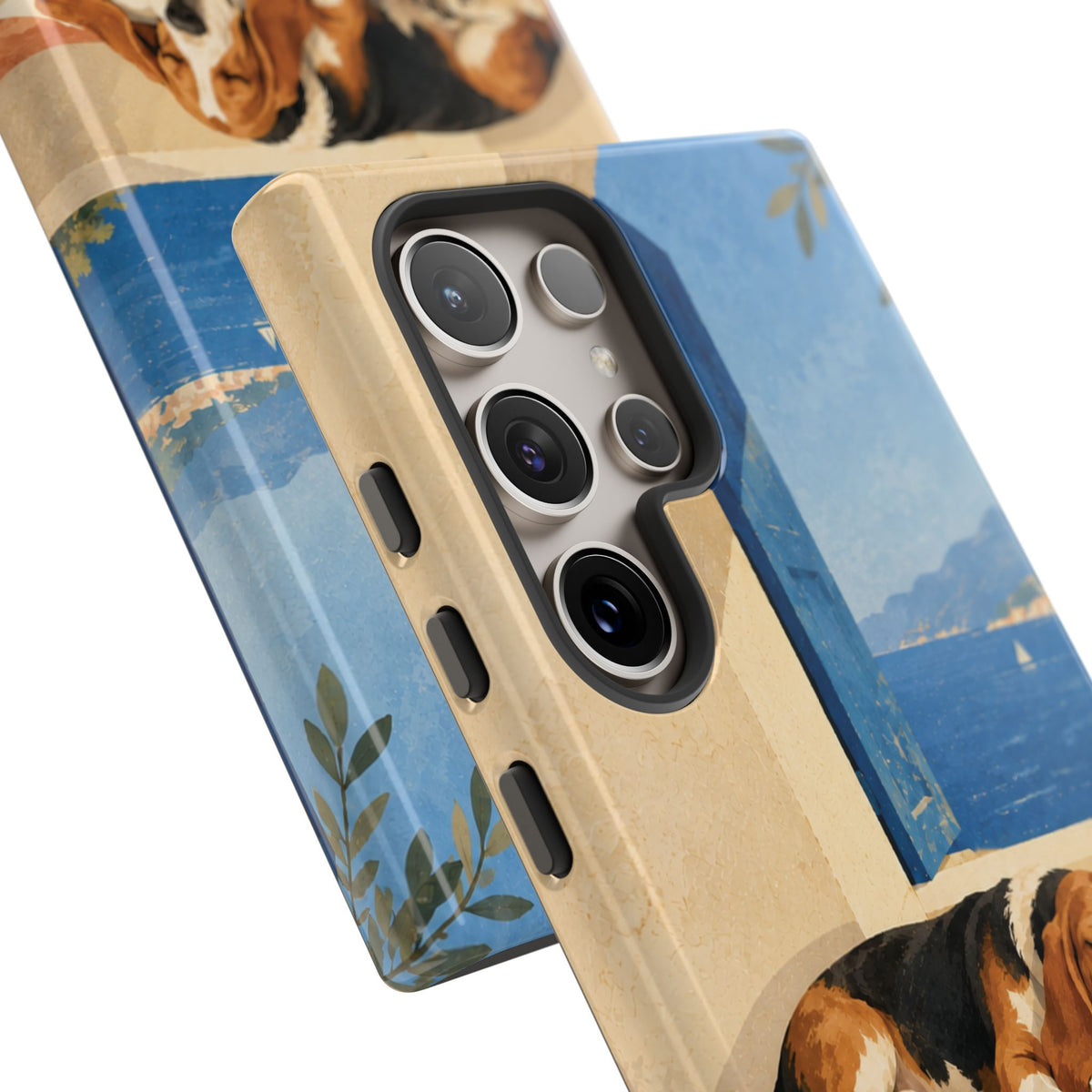 Basset Hound Unfinished Chapter Phone Case - Multicolor Phone Case
