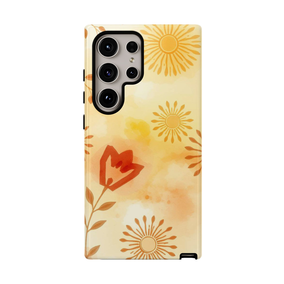 Boho Chic Watercolour Pattern Phone Case - Multicolor Phone Case - Samsung Galaxy S24 Ultra / Glossy