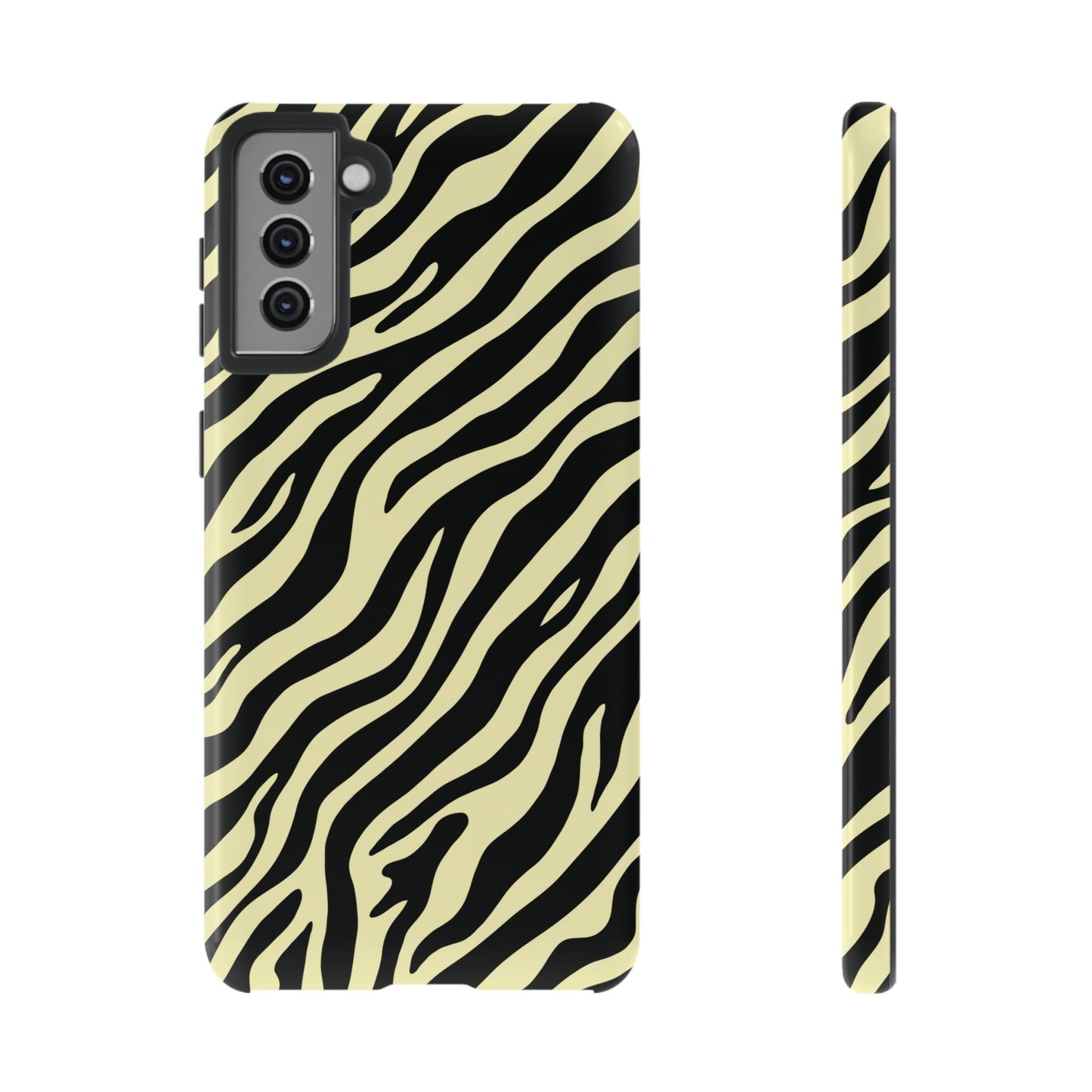 Stylish Neutral Zebra Print Phone Case