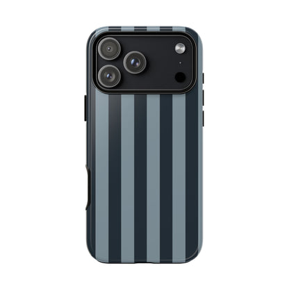 Dark Blue Stripe Pattern Phone Case - Blue Phone Case - iPhone 17 Pro Max / Glossy