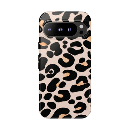 Elegant Peach Leopard Print Phone Case