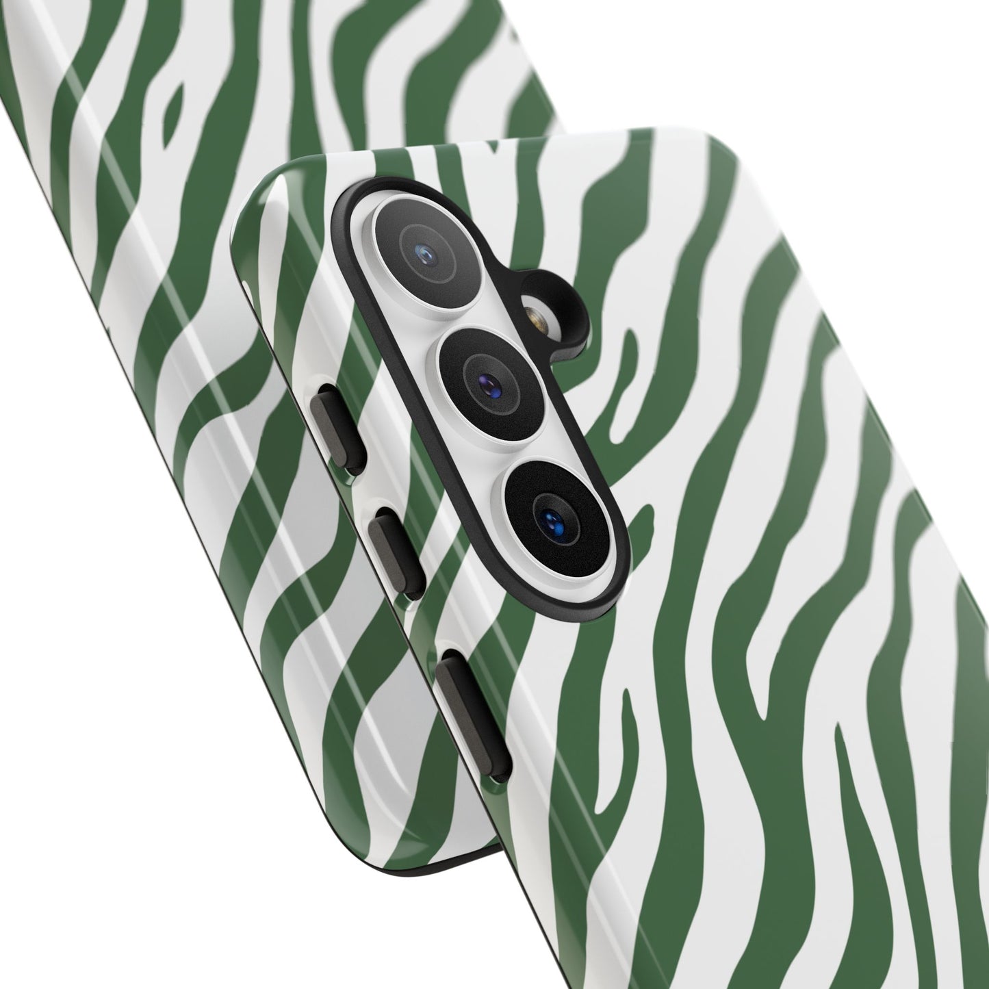 Stylish Sage Zebra Print Phone Case