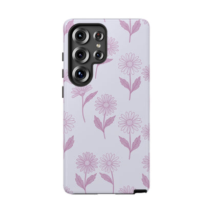 Pretty Lilac Daisy Pattern Phone Case