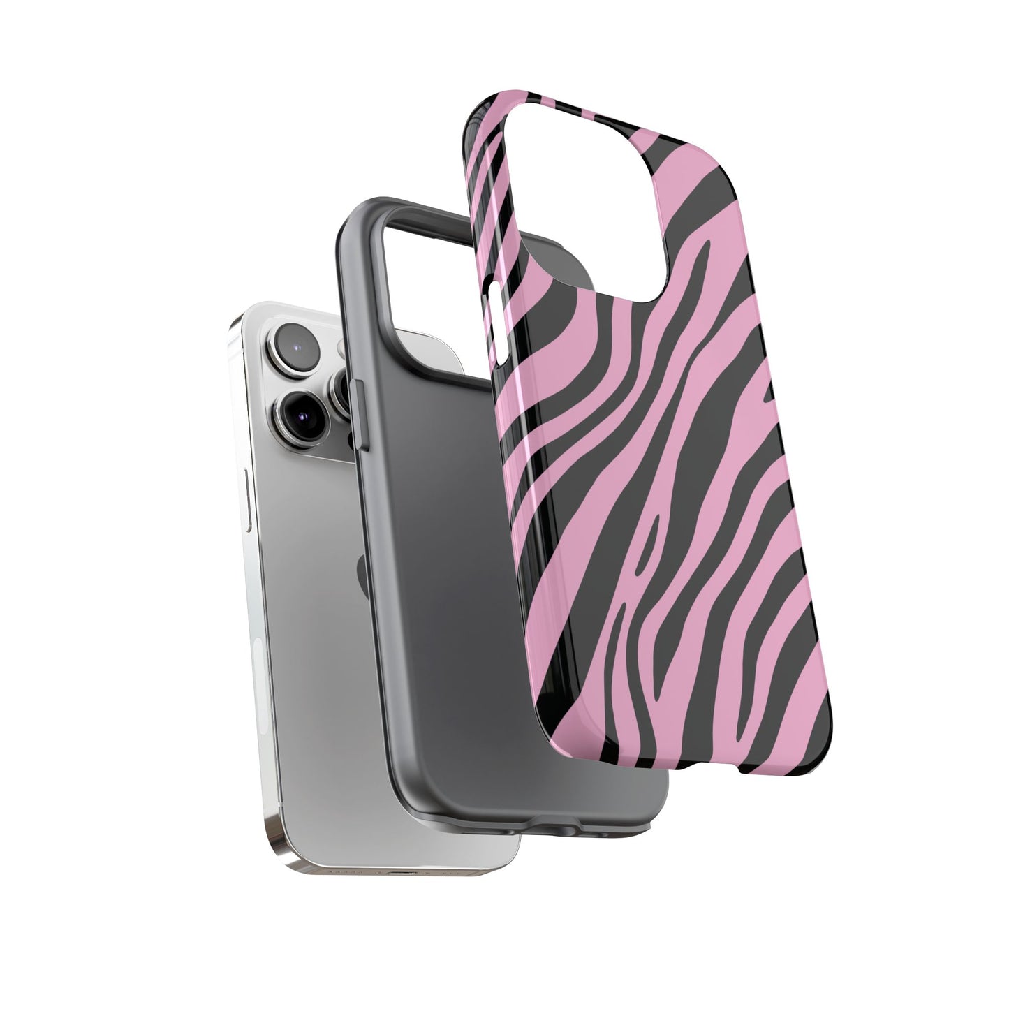 Modern Blush Zebra Print Phone Case