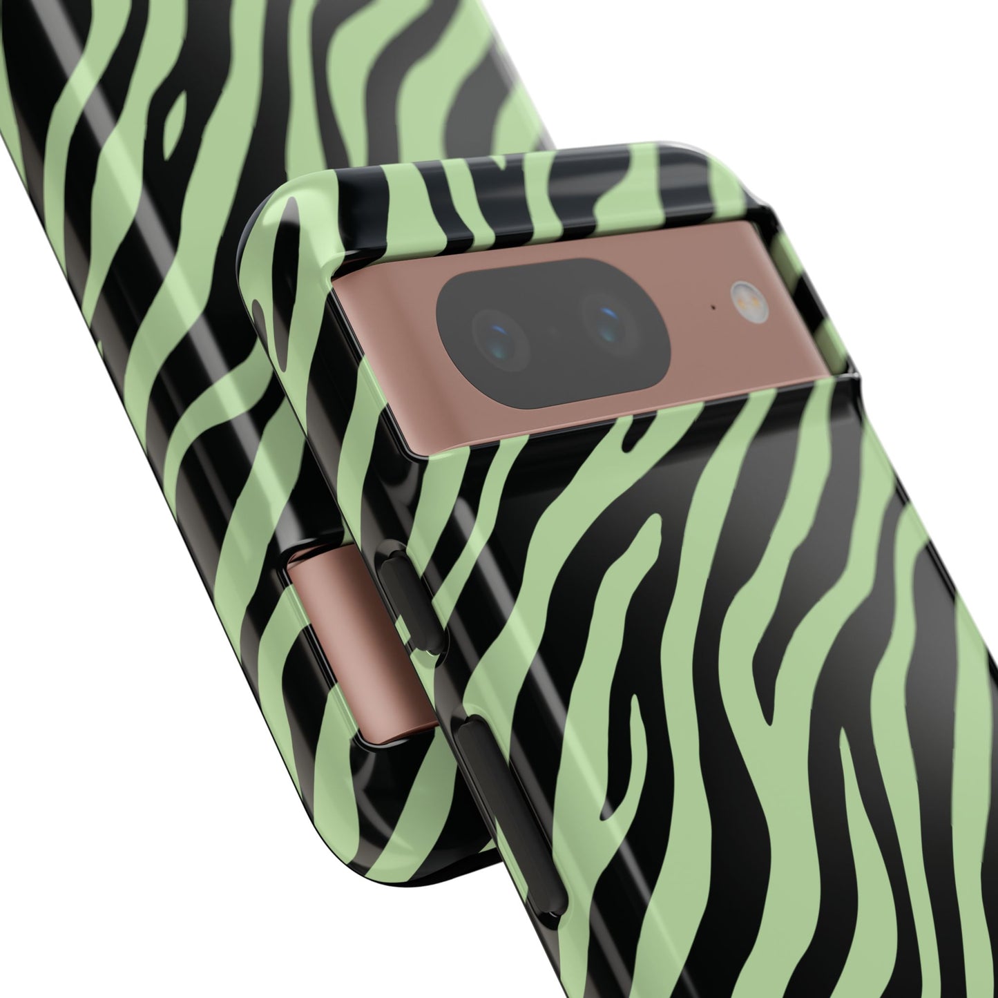 Stylish Mint Zebra Print Phone Case