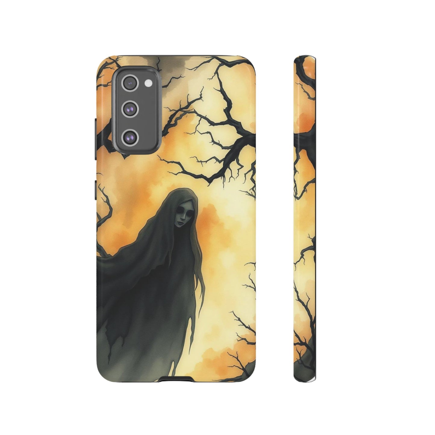 Samsung Galaxy S20 FE / Glossy Phone Case - Watercolour Gothic Deathly Woman Phone Case