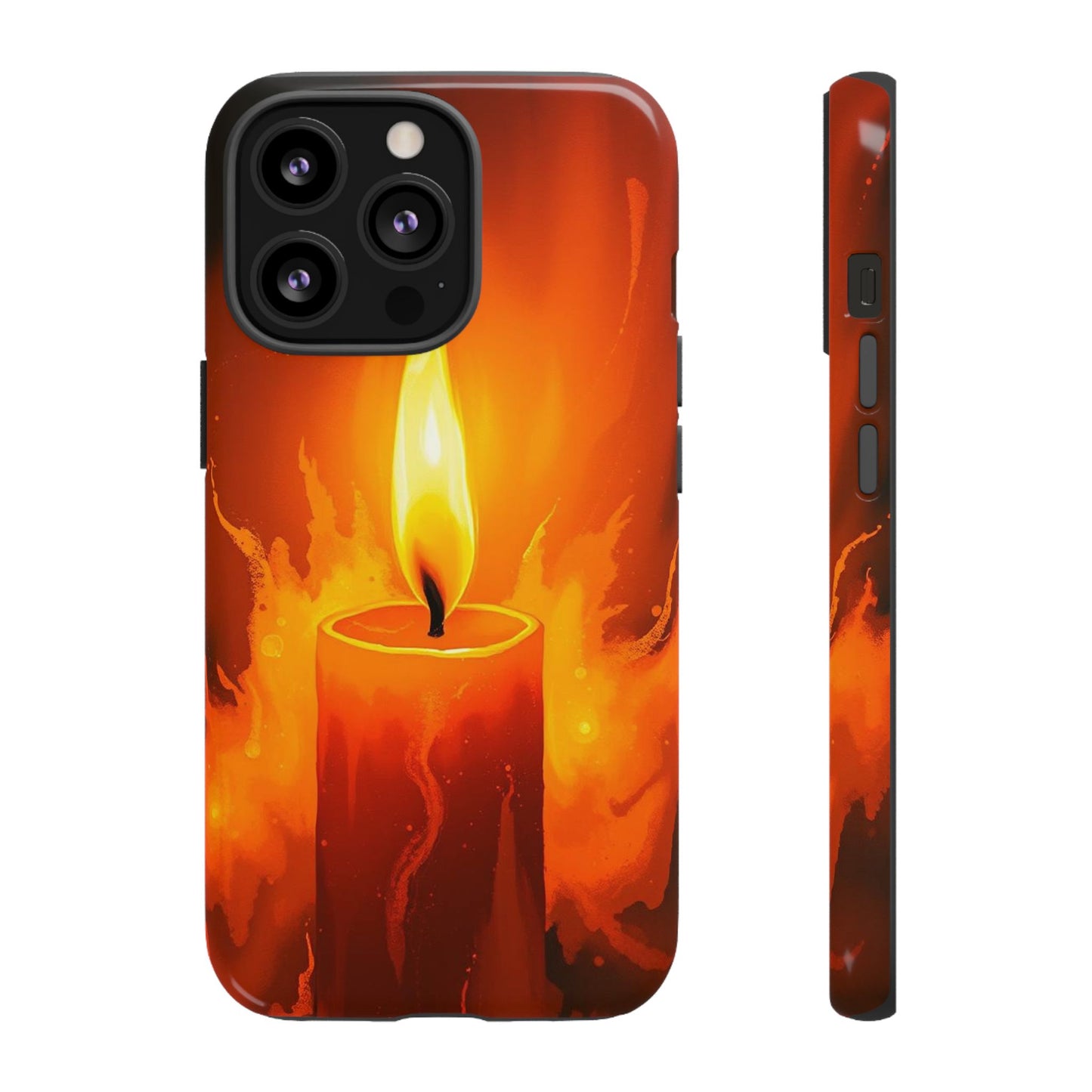 iPhone 13 Pro / Glossy Phone Case - Red Candle Phone Case
