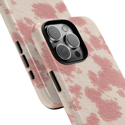 Pretty Blush Cow Print Phone Case