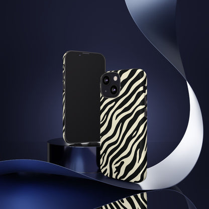 Chic Ivory Zebra Print Phone Case