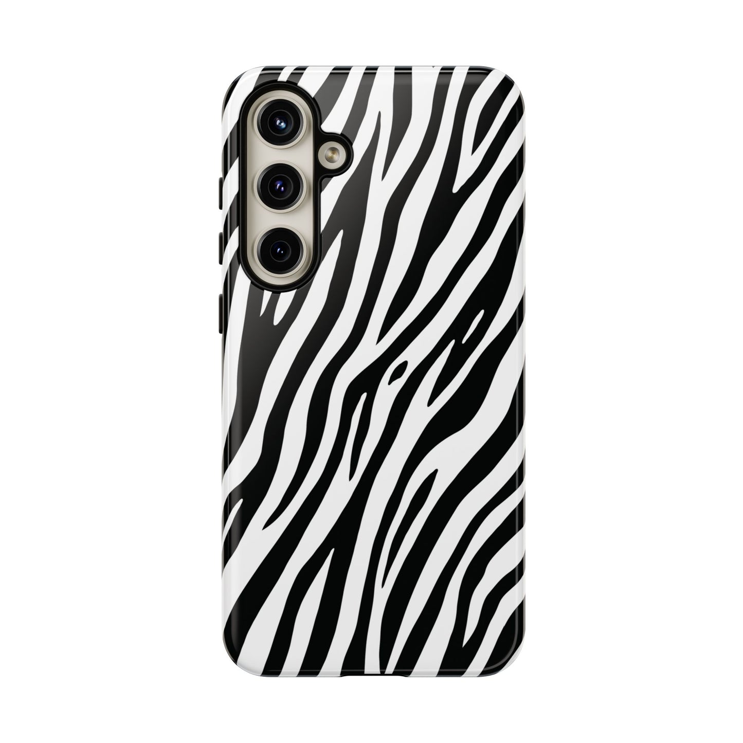 Monochrome Tiger Print Phone Case