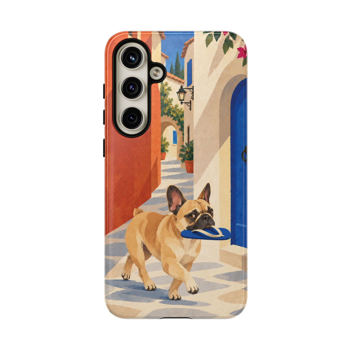 French Bulldog Quiet Lane Phone Case - Multicolor Phone Case - Samsung Galaxy S24 Plus / Glossy