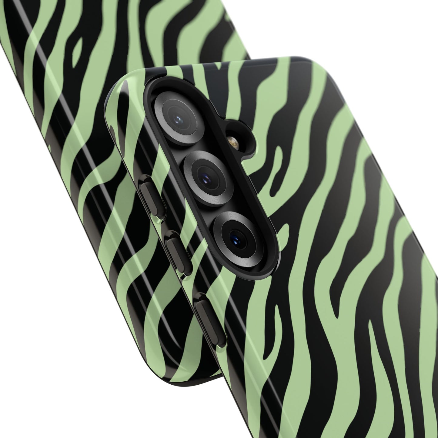 Stylish Mint Zebra Print Phone Case