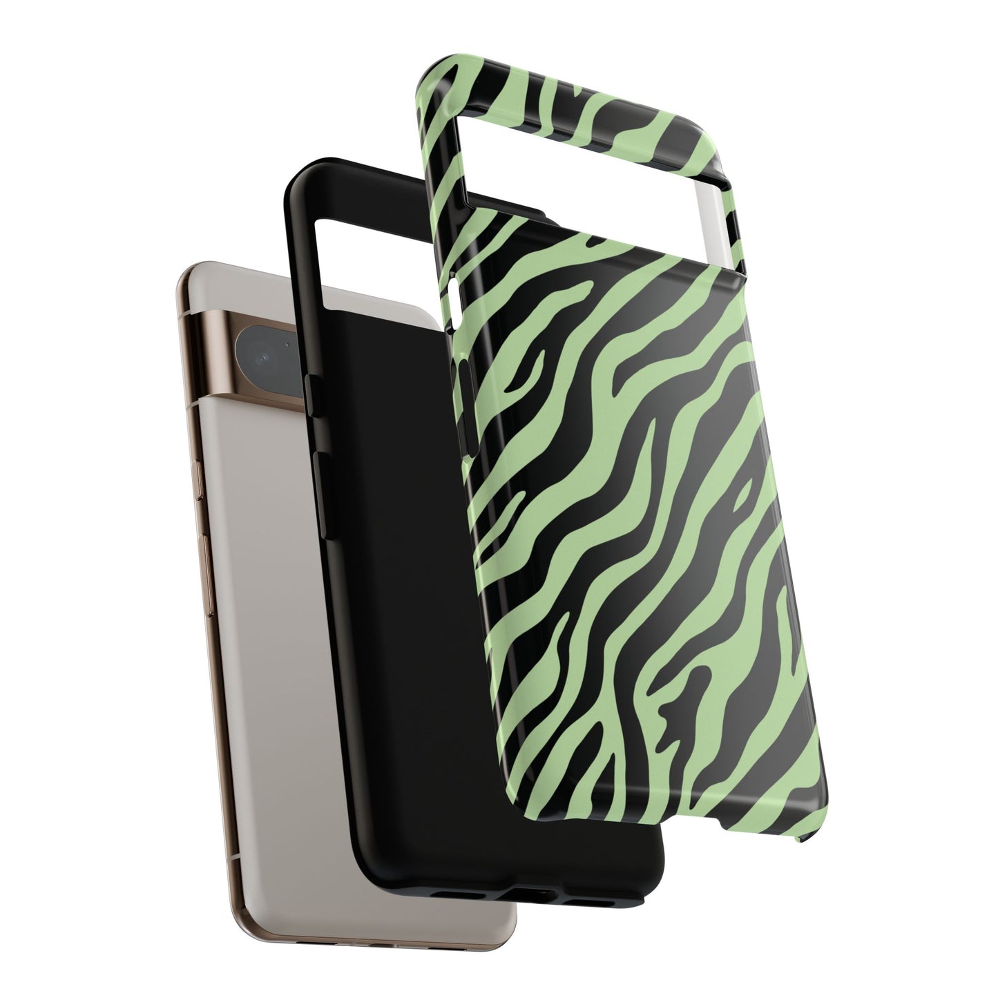Stylish Mint Zebra Print Phone Case
