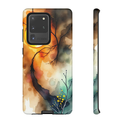 Samsung Galaxy S20 Ultra / Glossy Phone Case - Abstract Watercolour Gothic Scene Phone Case