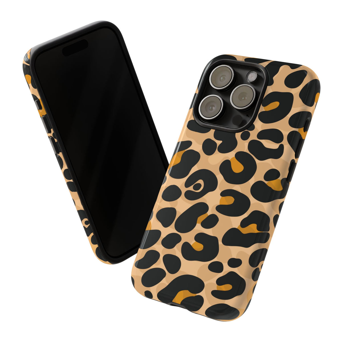 Stylish Mocha Leopard Print Phone Case - Orange Phone Case