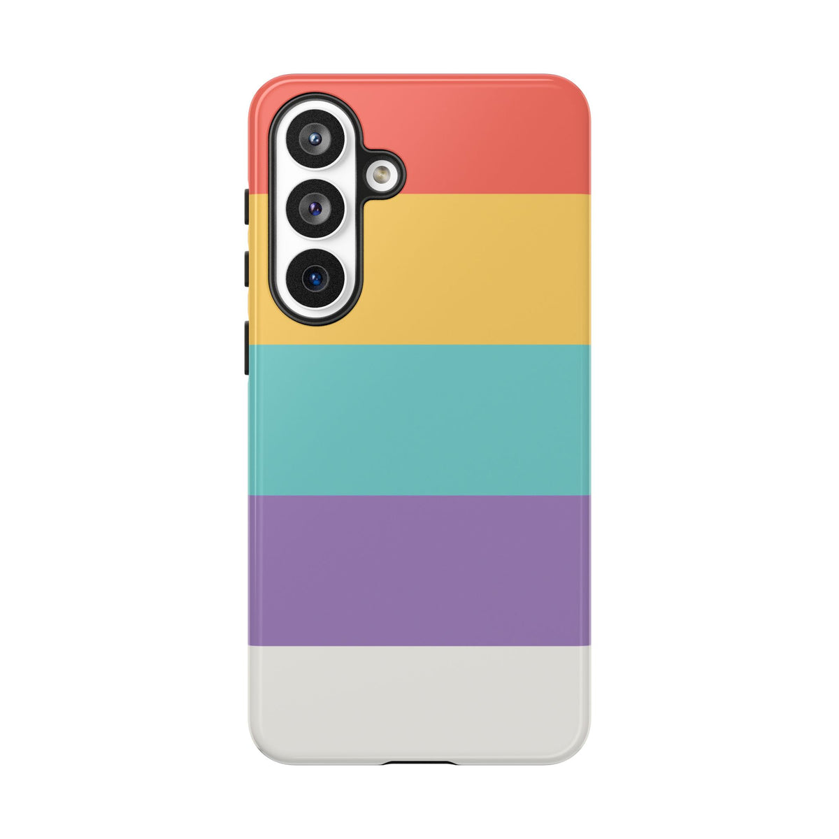 Pastel Rainbow Stripe Pattern Phone Case - Phone Case - Samsung Galaxy S26 Plus / Glossy