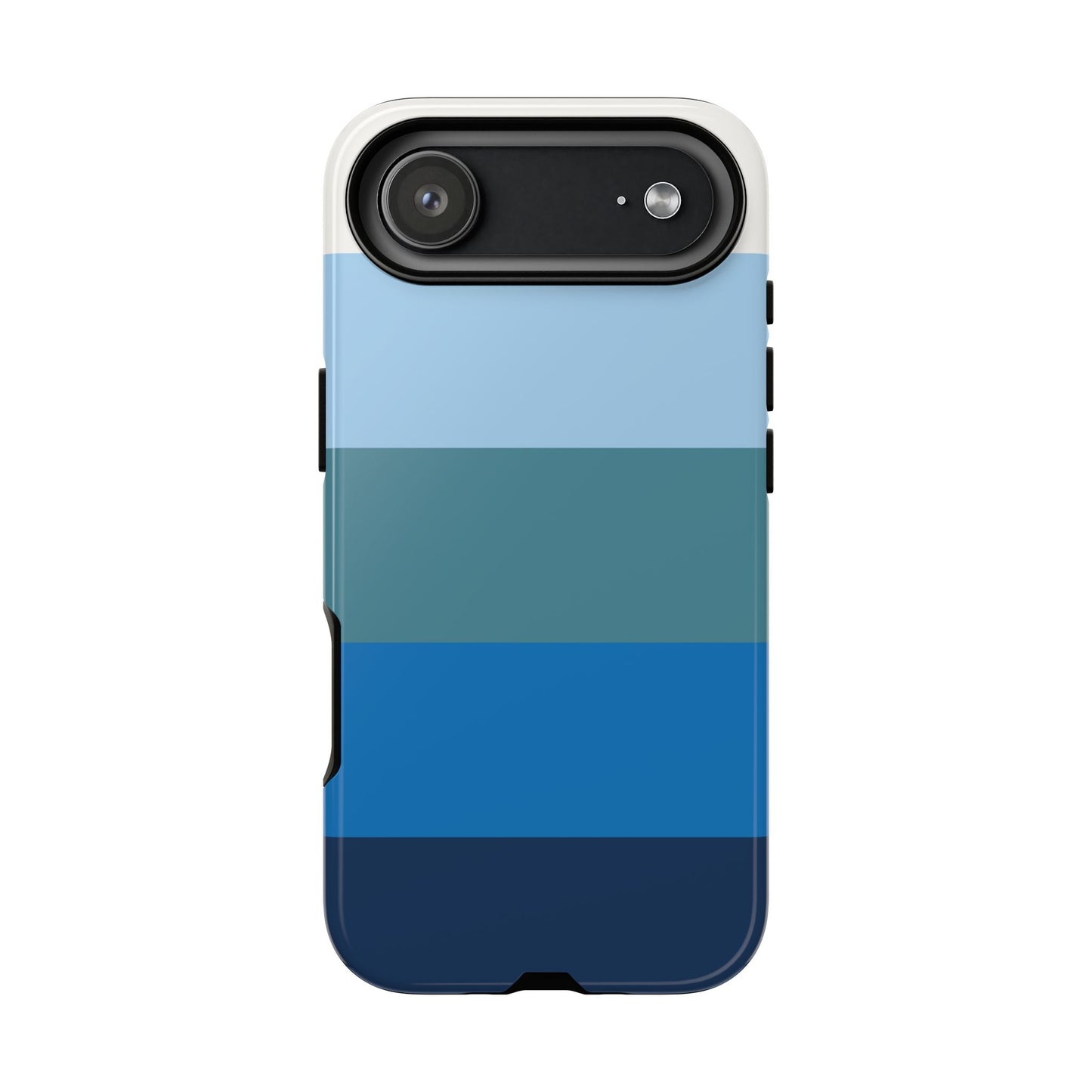 Blue and White Stripe Pattern Phone Case - Blue Phone Case - iPhone 17 Air / Glossy