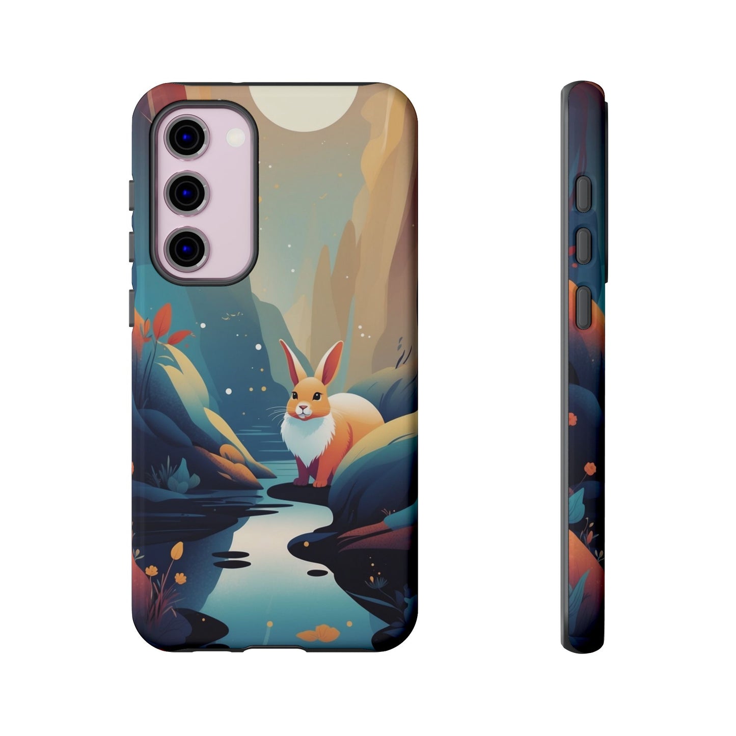 Samsung Galaxy S23 Plus / Glossy Phone Case - Stylised Rabbit Design Phone Case