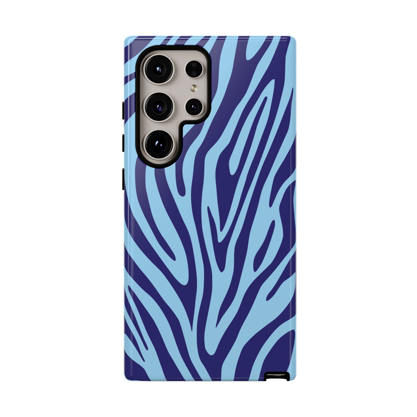 Boutique Sky Blue Tiger Print Phone Case