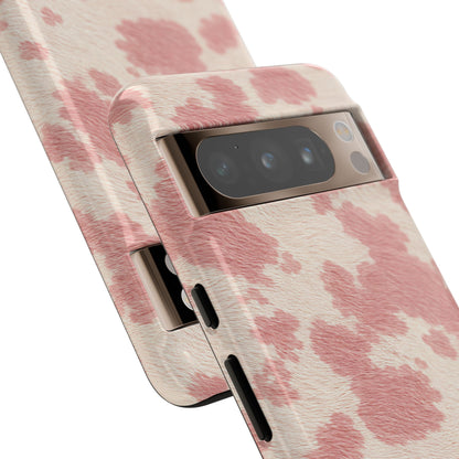 Pretty Blush Cow Print Phone Case