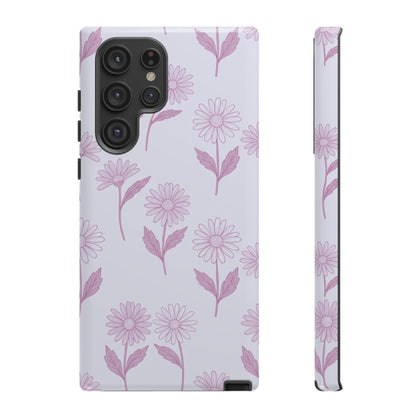 Pretty Lilac Daisy Pattern Phone Case