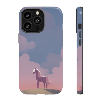 iPhone 13 Pro / Glossy Phone Case - Pony & Cloud Design Phone Case