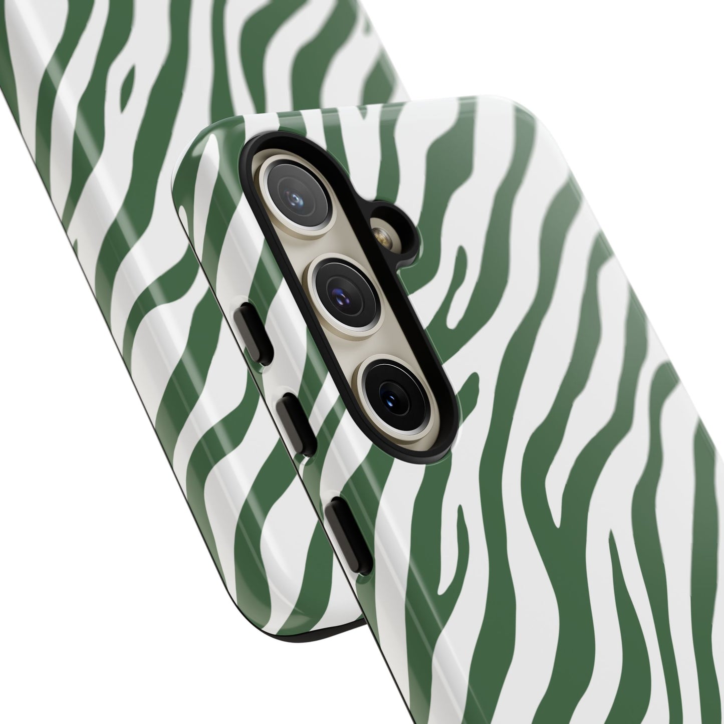 Stylish Sage Zebra Print Phone Case