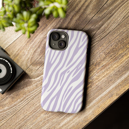 Lavender Tiger Print Phone Case