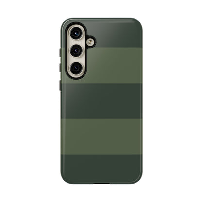 Green Horizontal Stripe Pattern Phone Case - Green Phone Case - Samsung Galaxy S24 Plus / Glossy