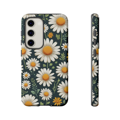 Samsung Galaxy S23 / Glossy Phone Case - Daisies Floral Pattern 3 Phone Case