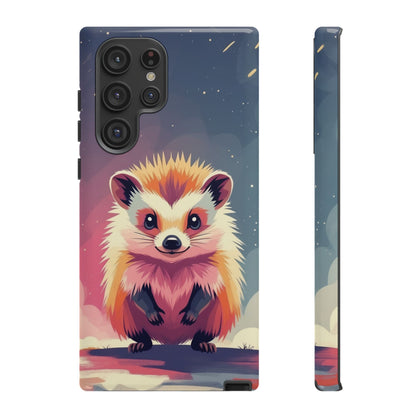 Samsung Galaxy S22 Ultra / Glossy Phone Case - Stylised Hedgehog Design Phone Case