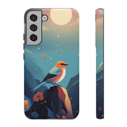Stylised Bird Design Phone Case - Multicolor Phone Case - Samsung Galaxy S22 Plus / Glossy