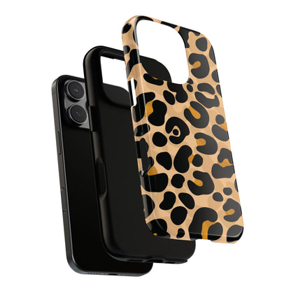 Stylish Mocha Leopard Print Phone Case