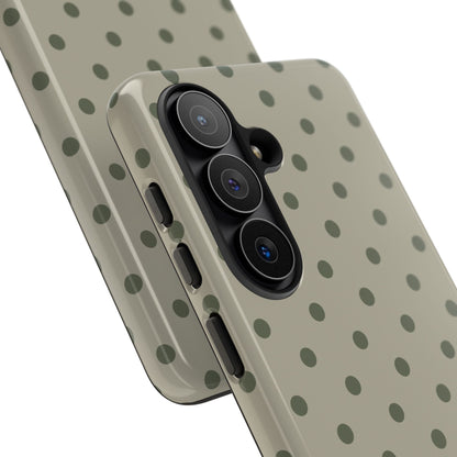 Green & Dark Green Dot Pattern Phone Case