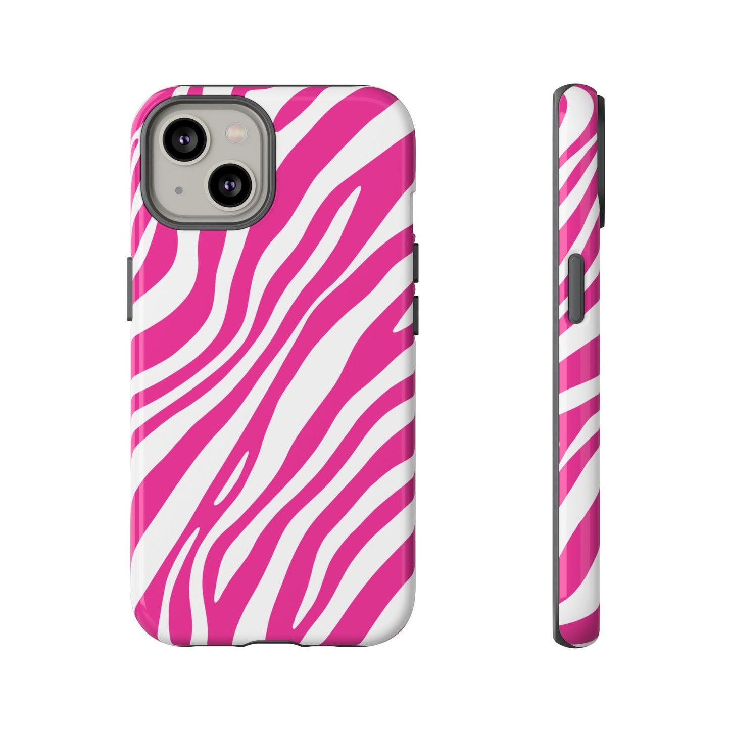 Modern Hot Pink Zebra Print Phone Case